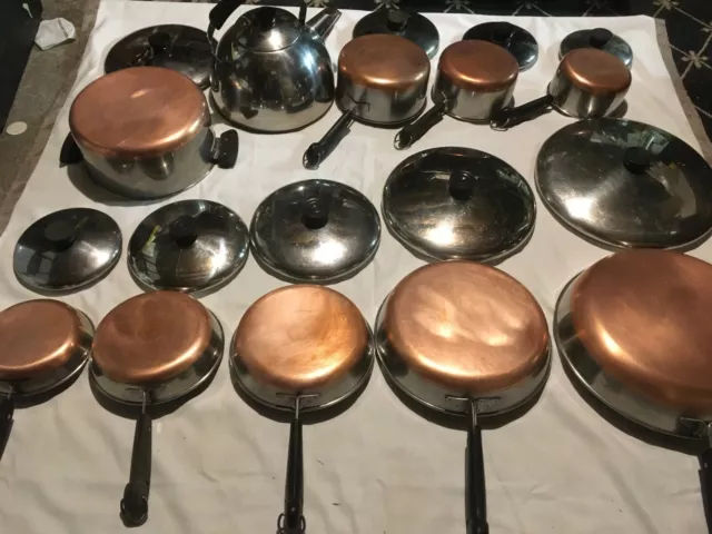 Vintage Pre-1968 Revere Ware 1801 SS Copper Clad 10 Skillet with Lid -  collectibles - by owner - sale - craigslist