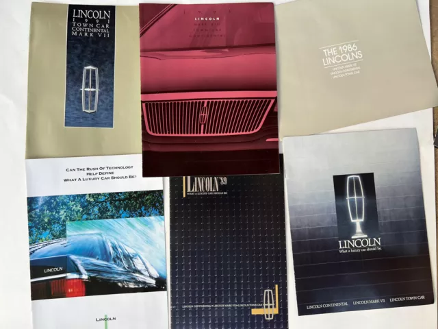 LINCOLN ORIGINAL DEALERSHIP SALES BROCHURE RARE Lot MUSTY ODOR