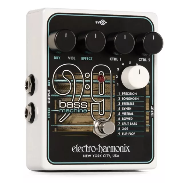 New Electro Harmonix BASS9 Bass Machine Effector