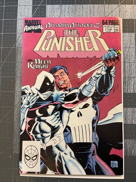 Punisher Annual #2 1989 1St Meeting With Moon Knight Nice Very Fine+ Comic!!!