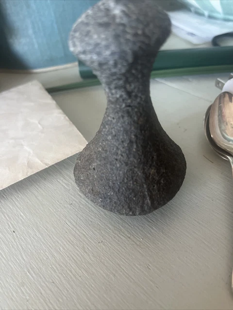 VTG Hawaiian lava poi pounder artifact Rare 1960