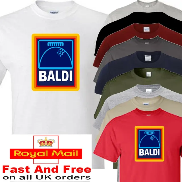 Baldi T-Shirt comb Funny Novelty Bald Men's Birthday Christmas Gift Idea