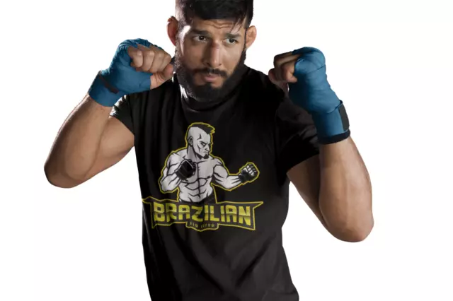 Jiu Jitsu Brasiliano T Shirt - Bjj Fight Wear Mma - Misto Arti Marziali Apparel 2
