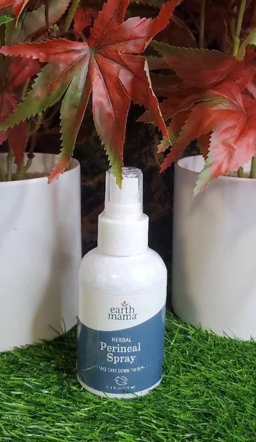 Spray perineal herbal de Earth Mama | Seguro para embarazo y posparto,...