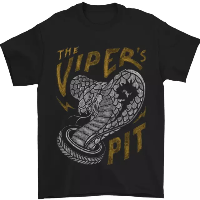 The Vipers Pit T-shirt da uomo moto biker 100% cotone