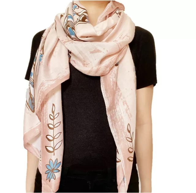 Large Pink Feather Scarf - Soft Warm Cozy Wrap Shawl Cover – for Women