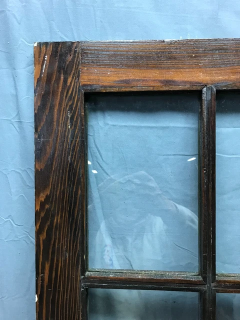 Antique Single 8 Lite Casement 18x47 Cabinet Cupboard Window Vintage 1863-22B 11