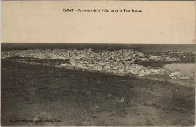 CPA AK RABAT Panorama de la ville MAROC (23481)