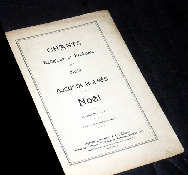 Noël partition chant seul Augusta Holmès 1949