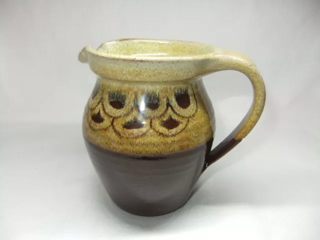 Elisabeth Andrea Bailey Jug Duo-Glazed Brown Yorkshire Studio Pottery Ceramic