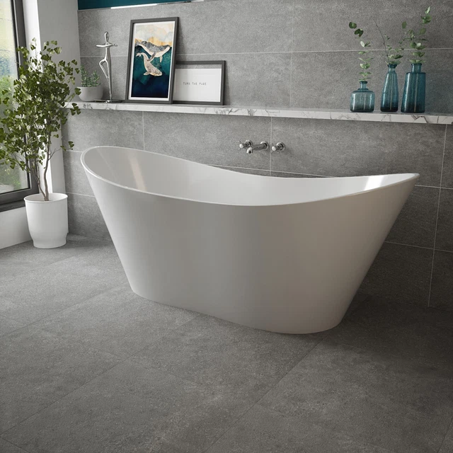 BRITISH BATHS ALLERSTON 1800mm Stone Resin Matt Finish Freestanding