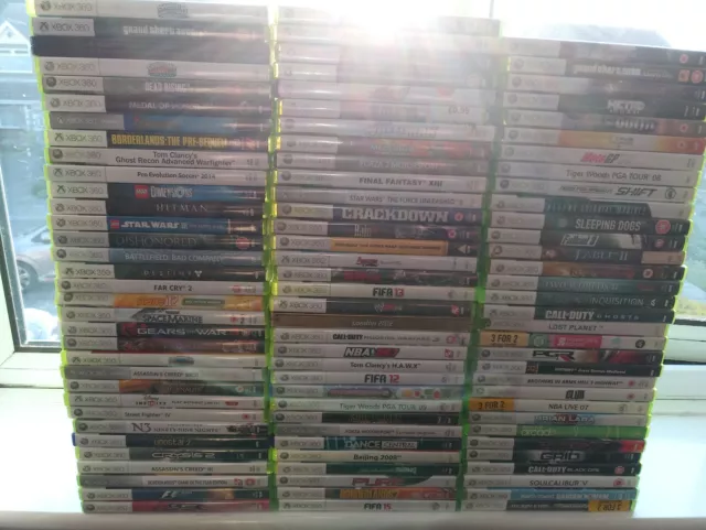 GREAT SELECTION OF MICROSOFT XBOX 360 Games !! - PICK FROM THE LIST