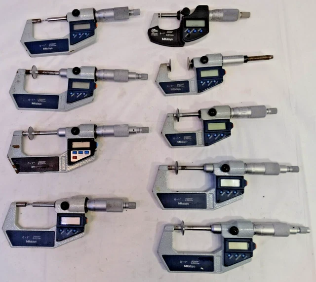 MITUTOYO MICROMETERS, MIXED Lot of 9, FOR PARTS/ REPAIR 244.00 PicClick