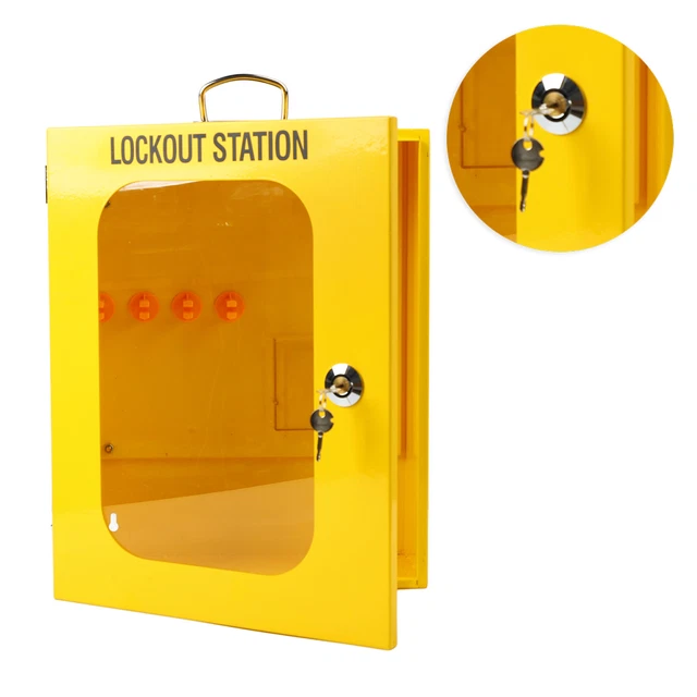 Lockout Station Iron Industrial Safety Multi Function Lockout Tagout Padloc HEN