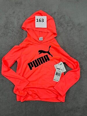 Puma Girls Ignite Pink/Black Polyester Blend Hoodie & Legging 2-Piece Set Size 6