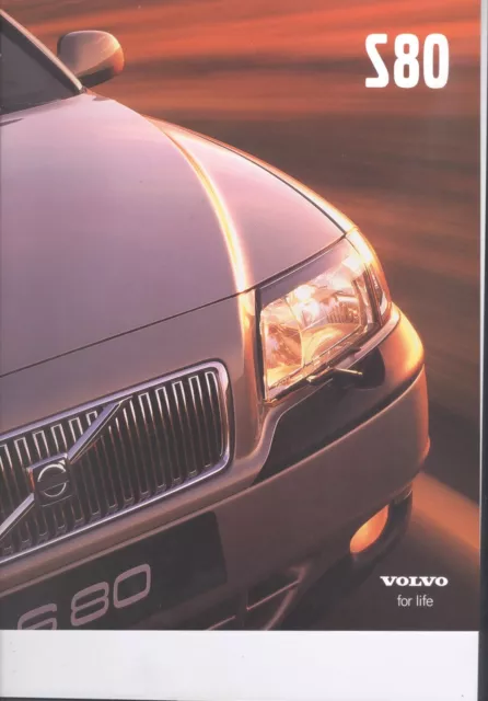 1999 Volvo S80 Sales Brochure 8-pages