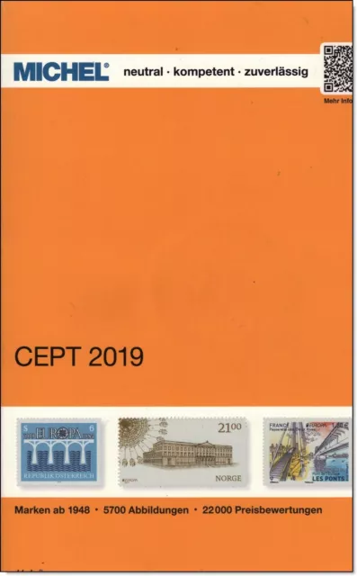 Michel-Katalog CEPT 2019, 44. Auflage, Neu