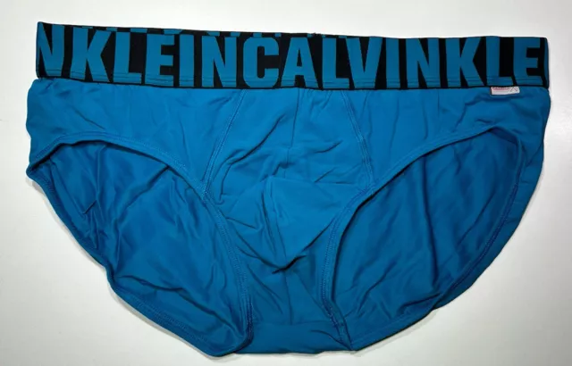 Calvin Klein X Microfiber Low Rise Mens Size XL Blue Brief U8807 Ck Underwear