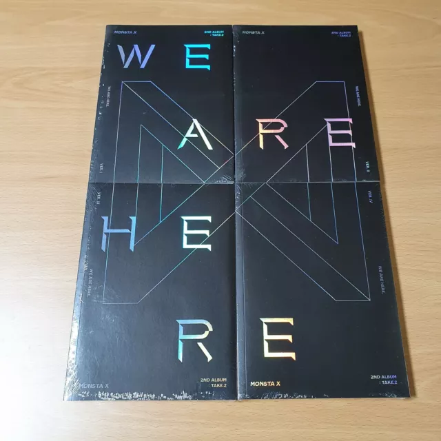 MONSTA X 2nd Album Take.2 We Are Here CD Booklet Photocard Sealed K-POP