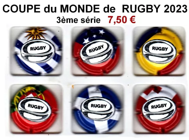 CAPSULES DE CHAMPAGNE Générique Coupe du Monde de RUGBY