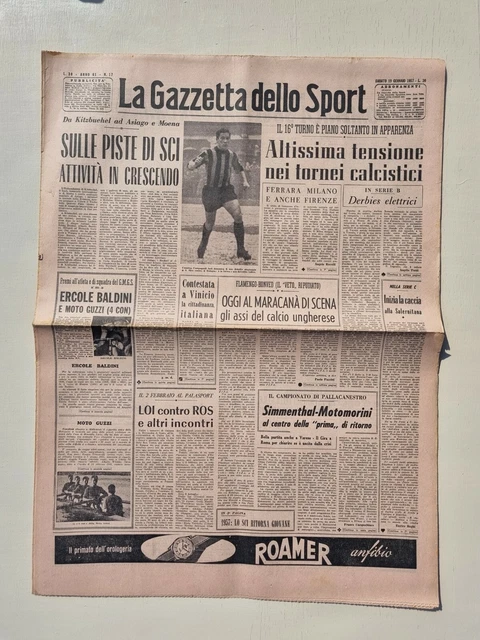 GACETA DEL DEPORTE 19 De Enero De 1957 Flamengo-Honved - Cesarino Campagnoli EUR 21,89 - ES