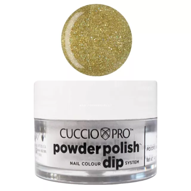 Cuccio Pro Powder Polish - Nail Dip System - Gold Glitter 14g