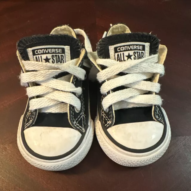 Converse Chuck Taylor All Star Low Top Sneakers Toddler Size 3 Black