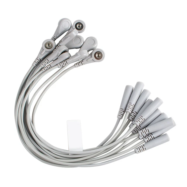 10x ECG and EKG Cable Electrodes Adapter 4.0 Banana Shift To Snap Leadwires