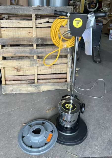 TORNADO 97590 Floor Scrubber 17" Machine Size 1.5 hp 115V AC @ 60 Hz 175 RPM Bru