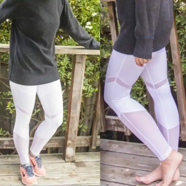 Alo Yoga Sheila Silver Gray High Rise Full Length Legging Size XXS