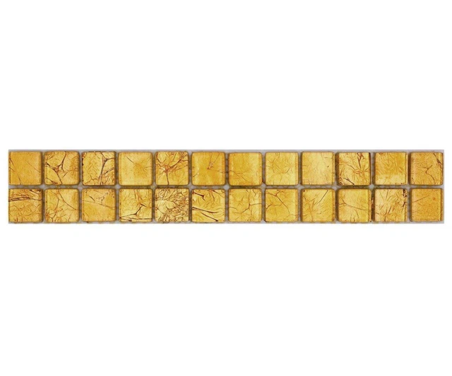 Carreaux Mosaïque En Pâte De Verre Noir 8mm - Format 40x16mm - Pour Salle De Bain, Douche, Cuisine - Neuf