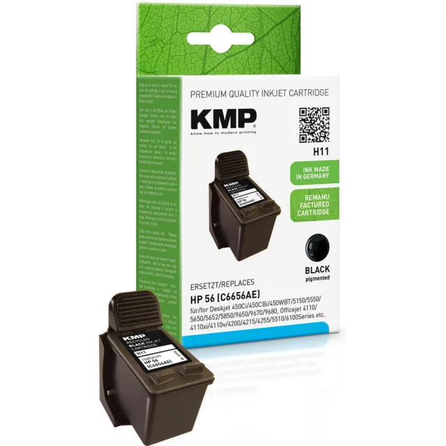KMP H11 Tinte ERSETZT HP 56 / C6656AE black