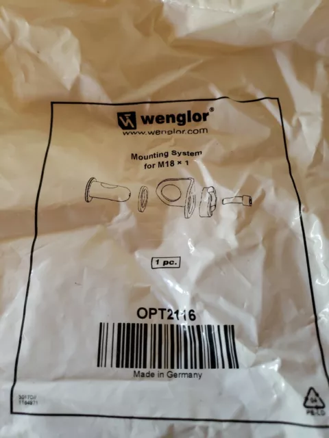 Wenglor Mounting System  FOR M18.   OPT2116.  NEW IN BAG...