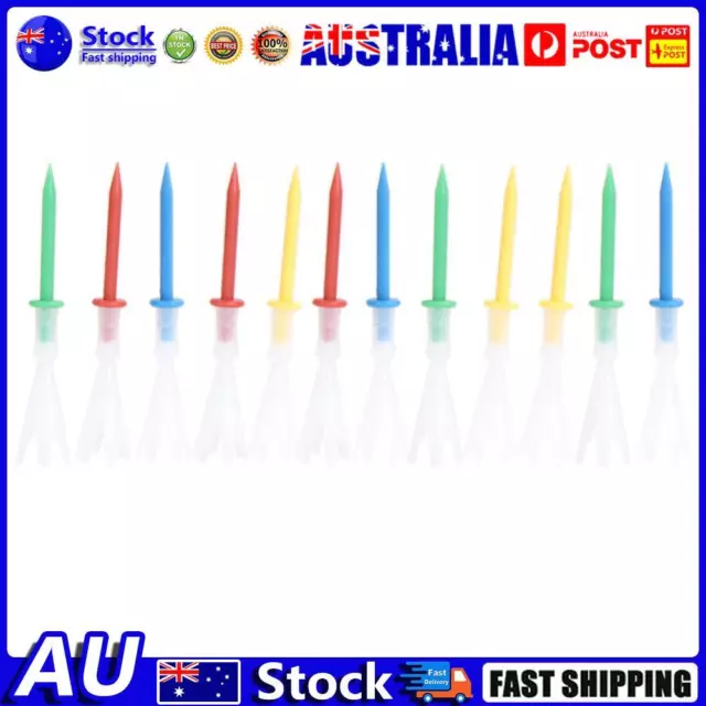 AU 4 Yards Gonkux 12pcs Mixed Colors 3 1/4  inch Golf Tees 3.25'' Tee