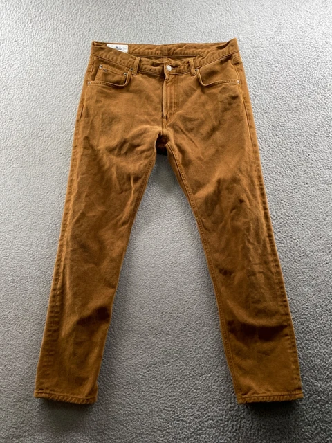 J Lindeberg Pants Mens 36x32 Brown Chino Sueded Weave Tom Straight Actual 36x31
