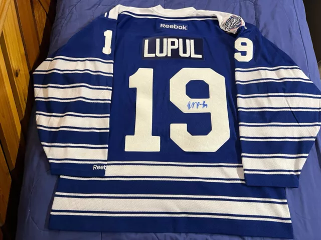 Joffrey Lupul Toronto Maple Leafs 2014 Winter Classic SIGNED Reebok Jersey Large