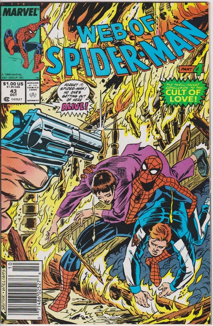 Web of Spider-Man #43 Vol. 1 (1985-1998, 2012)Marvel Comics,Newsstand