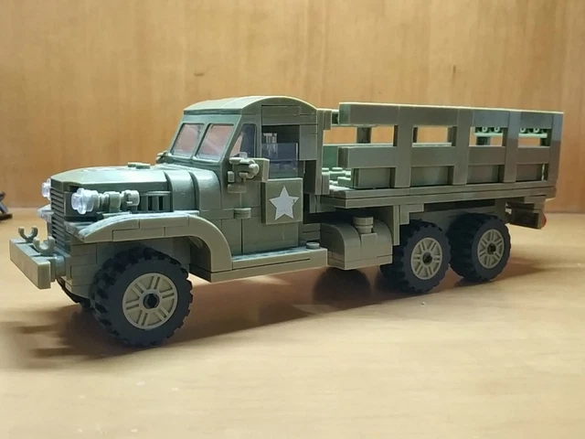 Maquette GMC CCKW 1/35 - BuildArmy - Véhicule Militaire WW2 - Brique Compatible - Notice Dématérialisée