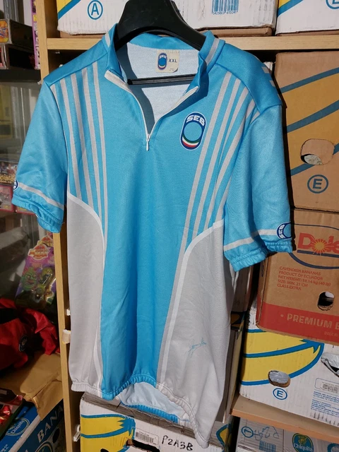Maillot Cyclisme Vintage SEB Moser - Fabriqué En Italie, Taille XL (occasion)
