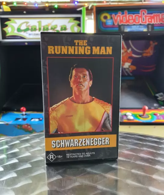 THE RUNNING MAN Arnold Schwarzenegger VHS Movie Video Tape