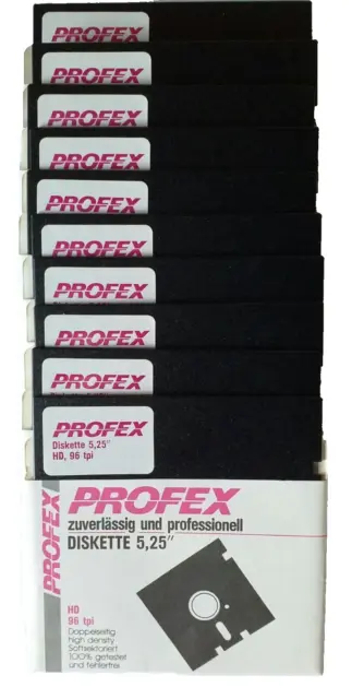 10 disquettes 5.25'' Profex