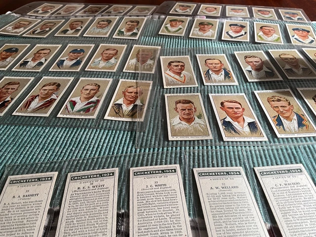 PLAYERS: CRICKETERS 1934 Full Set 50 Cigarette Cards £4 36 PicClick UK