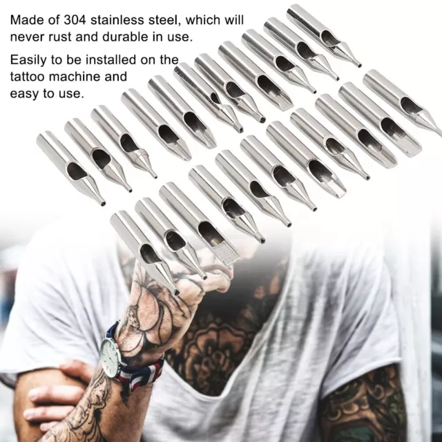 22 PCS Tattoo Needle Nozzle Mixing Kit Tattoo Shading Needle Tattoo Eyeliner