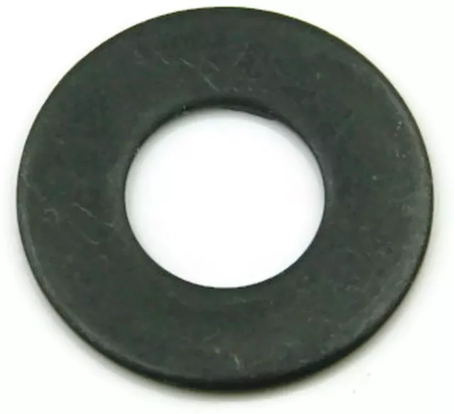 Black Oxide Stainless Steel Flat Washer #6, Qty 100