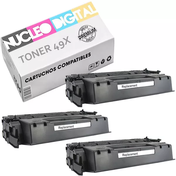 Cartucho toner compatible Q5949X Q7553X HP 49X 53X para impresoras HP Laserjet