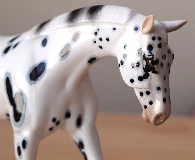 Peter Stone Model Horse PATRIOT - Leopard Appaloosa Pebbles Warmblood Glossy