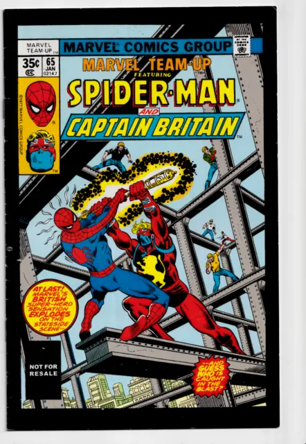 Marvel Team-Up #65 2011 Reprint 1st App. Captain Britain in US Comics