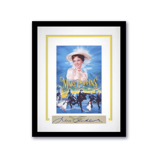 Julie Andrews "Mary Poppins" AUTOGRAPH Signed Custom Framed 11x14 Display ACOA