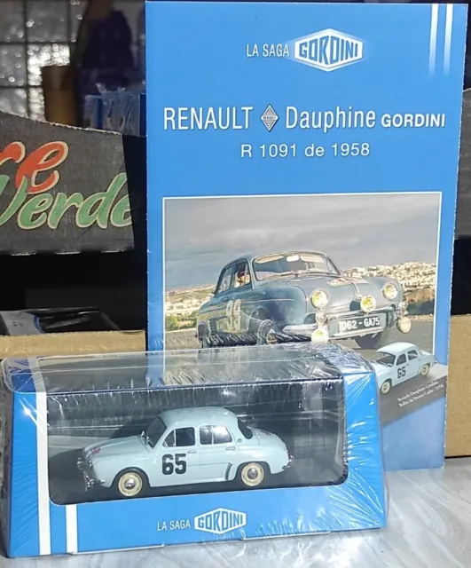 1/43 Renault 58 Dauphine Gordini R 1091 Voiture Miniature Collection Monte Carlo