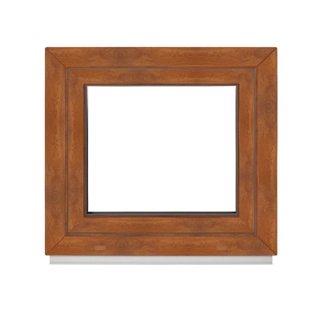 Finestra Lxa 400x600 MM 2 Casella Vetri Esterno Oro Rovere Premium